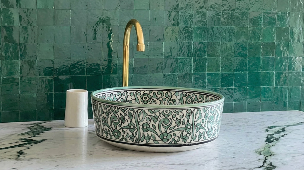 Lavabo ad Appoggio Artigianale KENZMEDINA