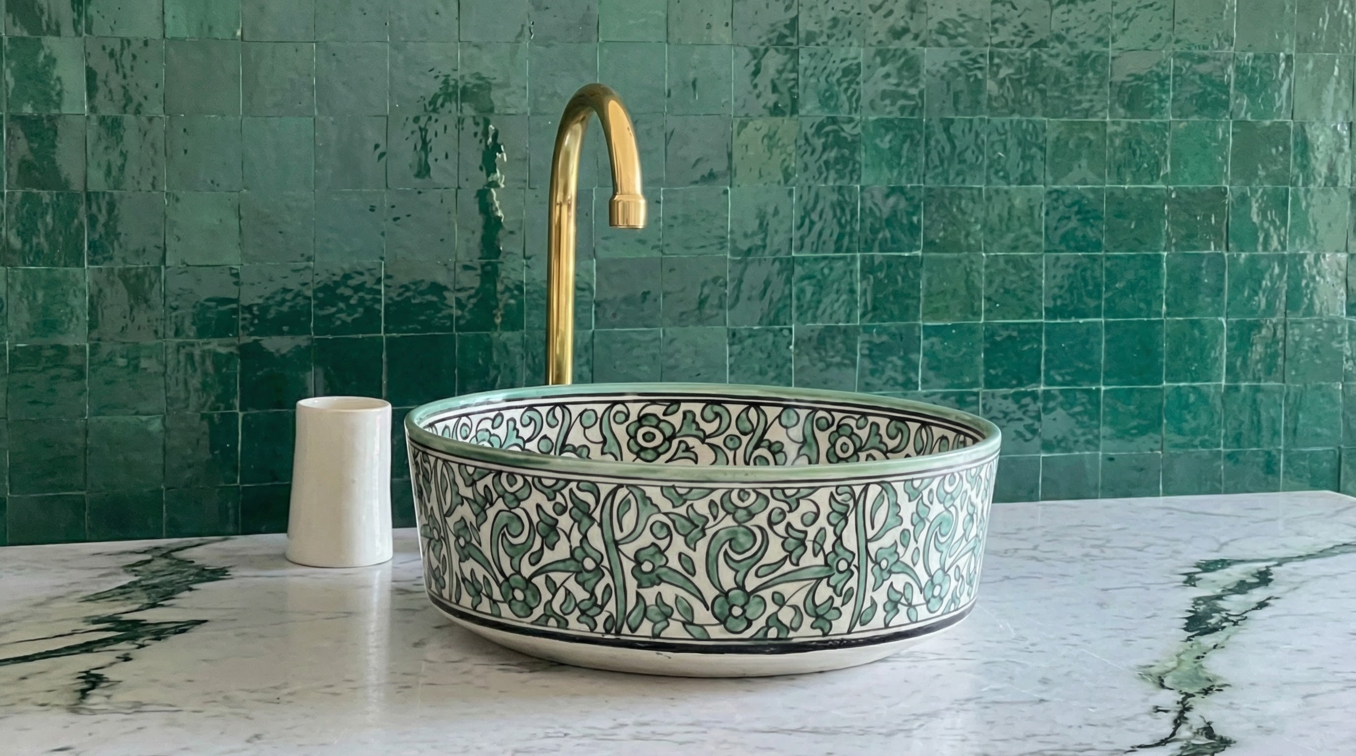 Lavabo ad Appoggio Artigianale KENZMEDINA