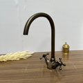 Set Lavabo Marocchino Verde & Rubinetto Ottone Inciso