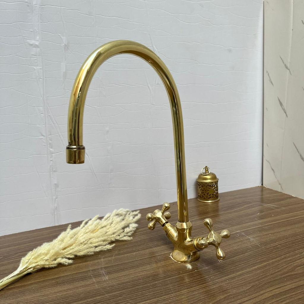 Lavabo Artigianale Terracotta & Oro — Ceramica Marocchina