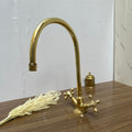 Lavabo Artigianale Terracotta & Oro — Ceramica Marocchina