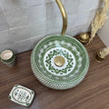 Lavabo Artigianale Smeraldo & Oro — Ceramica Marocchina