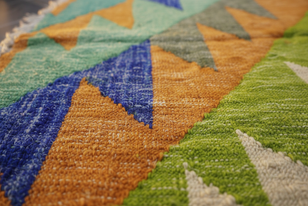 IZRI Tappeto Berbero Kilim Triangoli - dettaglio texture