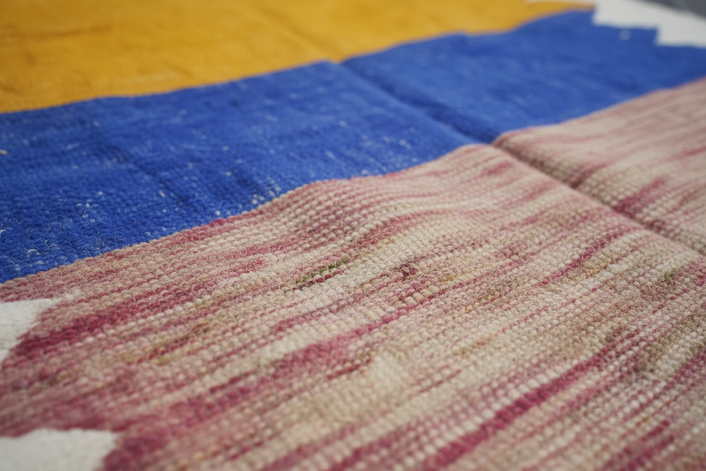 TALA Tappeto Berbero Kilim Fasce Multicolor - dettaglio texture