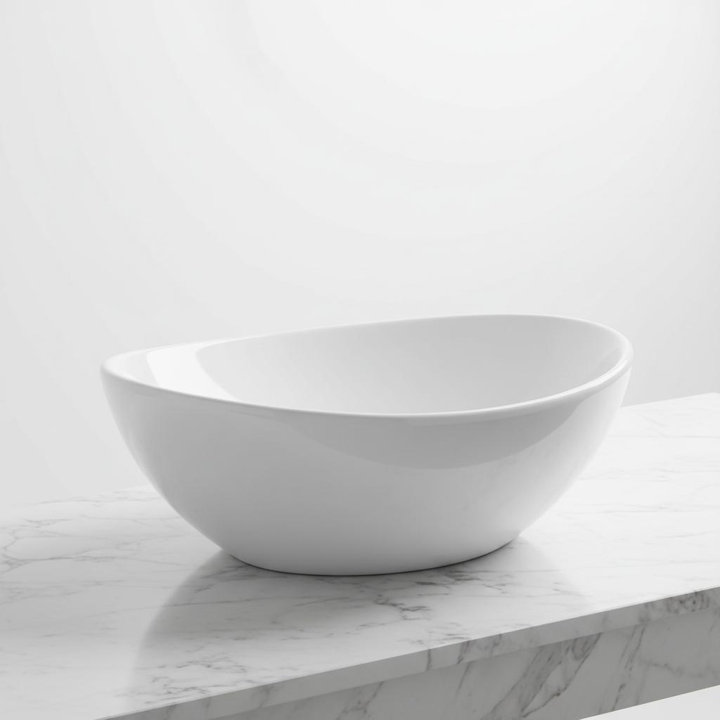 Lavabo Bianco Puro - design elegante in ceramica bianca