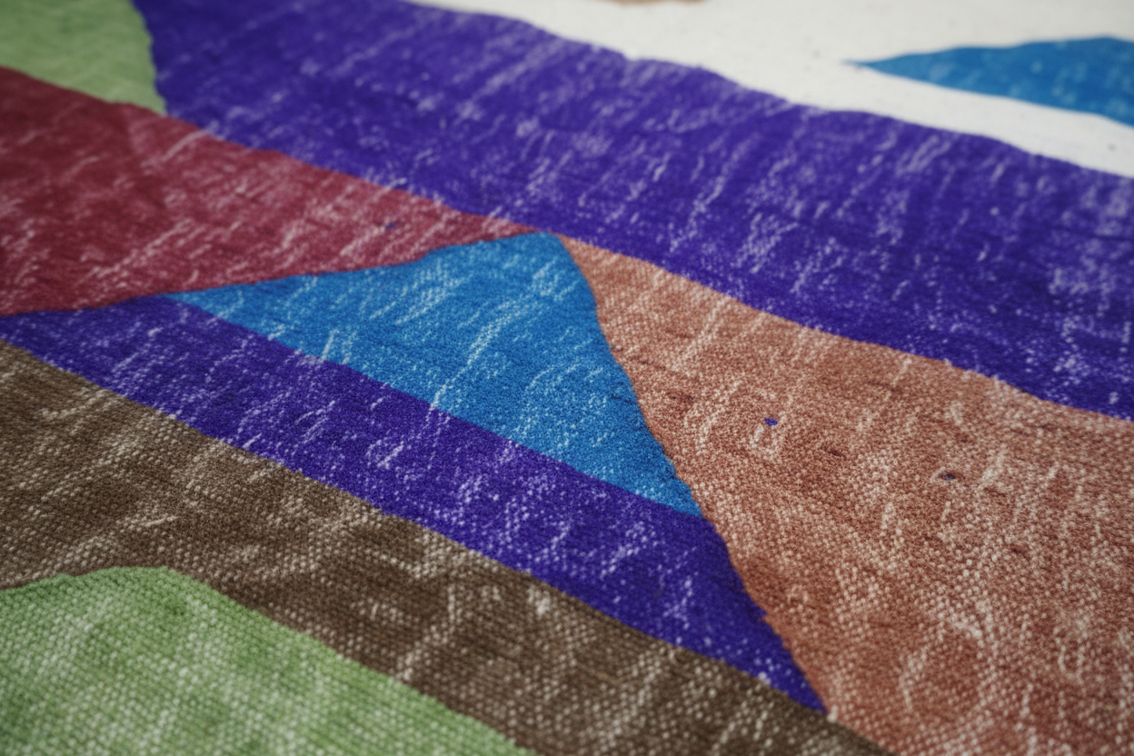 TIZIRI Tappeto Berbero Kilim Multicolor - dettaglio texture