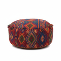 Pouf Tessuto Kilim marocchino colorato artigianale